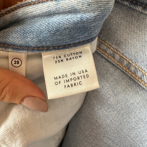 GRLFRND Denim Carla // High Rise Wide Leg // size 28 - Picture 5 of 8